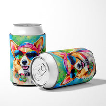 Load image into Gallery viewer, Corgi Hippie Dawg Can or Bottle Hugger