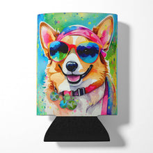 Load image into Gallery viewer, Corgi Hippie Dawg Can or Bottle Hugger