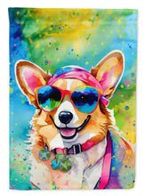 Load image into Gallery viewer, Corgi Hippie Dawg House Flag