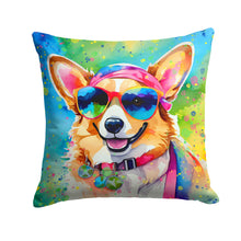Load image into Gallery viewer, Corgi Hippie Dawg Fabric Decorative Pillow