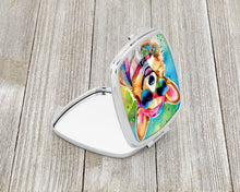 Load image into Gallery viewer, Corgi Hippie Dawg Compact Mirror – Stylish Purse Mirror with Artistic Covers