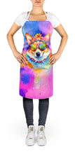 Load image into Gallery viewer, Corgi Hippie Dawg Apron – Artist-Designed Kitchen, BBQ &amp; Craft Apron