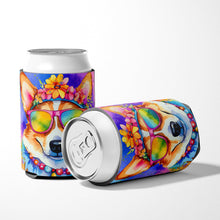 Load image into Gallery viewer, Corgi Hippie Dawg Can or Bottle Hugger