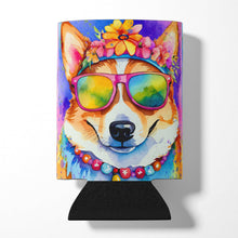 Load image into Gallery viewer, Corgi Hippie Dawg Can or Bottle Hugger