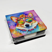 Load image into Gallery viewer, Corgi Hippie Dawg PU Leather Note Paper Holder