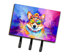 Load image into Gallery viewer, Corgi Hippie Dawg Leash or Key Holder