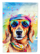 Load image into Gallery viewer, Dachshund Hippie Dawg House Flag