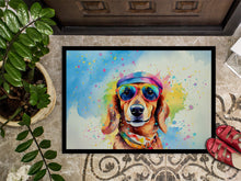 Load image into Gallery viewer, Dachshund Hippie Dawg Doormat - 24x36 Decorative Floor Mat – Indoor/Outdoor Rug with Artistic Flair