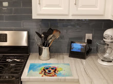 Load image into Gallery viewer, Dachshund Hippie Dawg Glass Cutting Boards – Durable, Decorative Kitchen Art Large