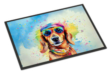 Load image into Gallery viewer, Dachshund Hippie Dawg Doormat - 18X27 Indoor / Outdoor Rug | Made in USA