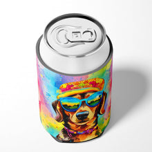 Load image into Gallery viewer, Dachshund Hippie Dawg Can or Bottle Hugger