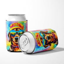 Load image into Gallery viewer, Dachshund Hippie Dawg Can or Bottle Hugger
