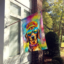 Load image into Gallery viewer, Dachshund Hippie Dawg House Flag