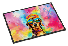 Load image into Gallery viewer, Dachshund Hippie Dawg Doormat - 18X27 Indoor / Outdoor Rug | Made in USA