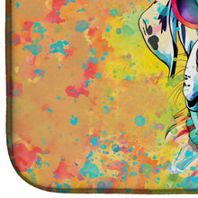 Load image into Gallery viewer, Dalmatian Hippie Dawg Dish Drying Mat