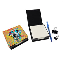 Load image into Gallery viewer, Dalmatian Hippie Dawg PU Leather Note Paper Holder