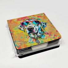 Load image into Gallery viewer, Dalmatian Hippie Dawg PU Leather Note Paper Holder