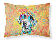 Load image into Gallery viewer, Dalmatian Hippie Dawg Standard Pillowcase – Artistic Decorative Front, White Back