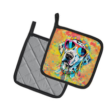 Load image into Gallery viewer, Dalmatian Hippie Dawg Pot Holders - Set of 2 Decorative Kitchen Helpers | Made in the USA