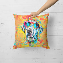 Load image into Gallery viewer, Dalmatian Hippie Dawg Fabric Decorative Pillow