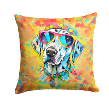Load image into Gallery viewer, Dalmatian Hippie Dawg Fabric Decorative Pillow