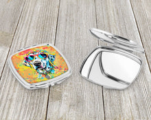Load image into Gallery viewer, Dalmatian Hippie Dawg Compact Mirror – Stylish Purse Mirror with Artistic Covers