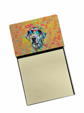 Load image into Gallery viewer, Dalmatian Hippie Dawg Sticky Note Holder- Refiilable Desk Accessory Note Pad