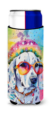 Load image into Gallery viewer, Dalmatian Hippie Dawg Slim Can Huggers – Fun, Functional Drink Coolers for Every Occasion