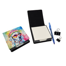 Load image into Gallery viewer, Dalmatian Hippie Dawg PU Leather Note Paper Holder