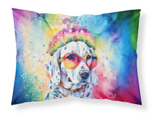 Load image into Gallery viewer, Dalmatian Hippie Dawg Standard Pillowcase – Artistic Decorative Front, White Back
