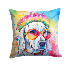 Load image into Gallery viewer, Dalmatian Hippie Dawg Fabric Decorative Pillow
