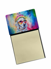 Load image into Gallery viewer, Dalmatian Hippie Dawg Sticky Note Holder- Refiilable Desk Accessory Note Pad