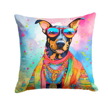 Load image into Gallery viewer, Doberman Pinscher Hippie Dawg Fabric Decorative Pillow