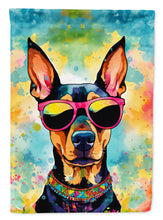 Load image into Gallery viewer, Doberman Pinscher Hippie Dawg House Flag