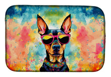 Load image into Gallery viewer, Doberman Pinscher Hippie Dawg Dish Drying Mat