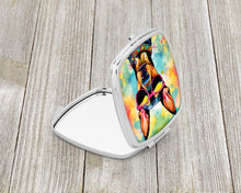 Load image into Gallery viewer, Doberman Pinscher Hippie Dawg Compact Mirror – Stylish Purse Mirror with Artistic Covers