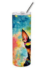 Load image into Gallery viewer, Doberman Pinscher Hippie Dawg Stainless Steel Skinny Tumbler