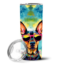 Load image into Gallery viewer, Doberman Pinscher Hippie Dawg Stainless Steel Skinny Tumbler