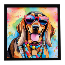 Load image into Gallery viewer, Doberman Pinscher Hippie Dawg Framed Metal Print