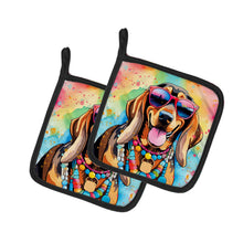 Load image into Gallery viewer, Doberman Pinscher Hippie Dawg Pot Holders - Set of 2 Decorative Kitchen Helpers | Made in the USA