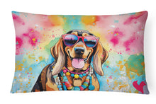 Load image into Gallery viewer, Doberman Pinscher Hippie Dawg Fabric Decorative Pillow