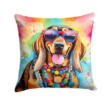 Load image into Gallery viewer, Doberman Pinscher Hippie Dawg Fabric Decorative Pillow