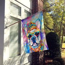 Load image into Gallery viewer, French Bulldog Hippie Dawg House Flag