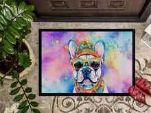 Load image into Gallery viewer, French Bulldog Hippie Dawg Doormat - 24x36 Decorative Floor Mat – Indoor/Outdoor Rug with Artistic Flair