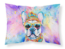 Load image into Gallery viewer, French Bulldog Hippie Dawg Standard Pillowcase – Artistic Decorative Front, White Back