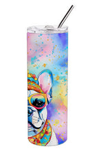Load image into Gallery viewer, French Bulldog Hippie Dawg Stainless Steel Skinny Tumbler