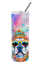 Load image into Gallery viewer, French Bulldog Hippie Dawg Stainless Steel Skinny Tumbler