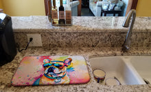 Load image into Gallery viewer, French Bulldog Hippie Dawg Dish Drying Mat