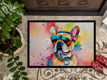 Load image into Gallery viewer, French Bulldog Hippie Dawg Doormat - 18X27 Indoor / Outdoor Rug | Made in USA