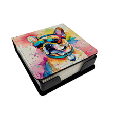 Load image into Gallery viewer, French Bulldog Hippie Dawg PU Leather Note Paper Holder